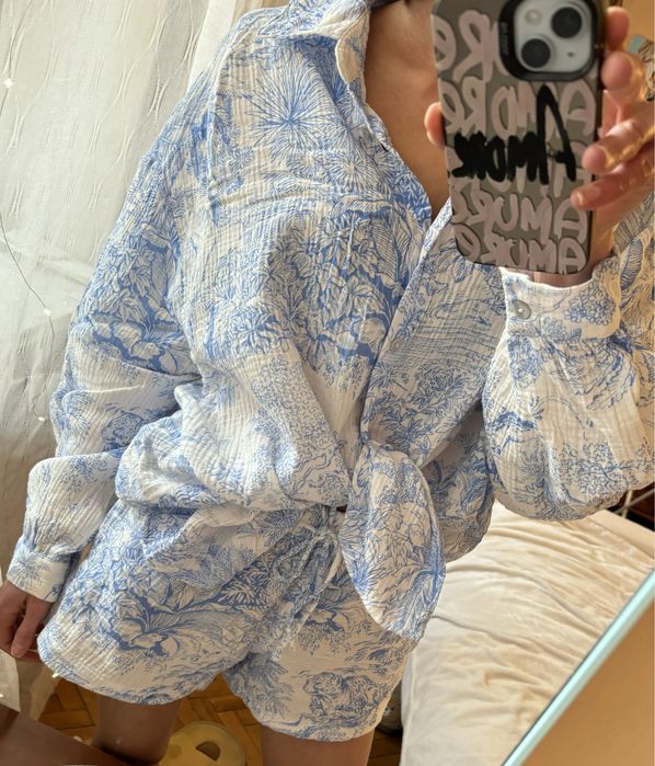 Komplet plażowy spodenki i koszula