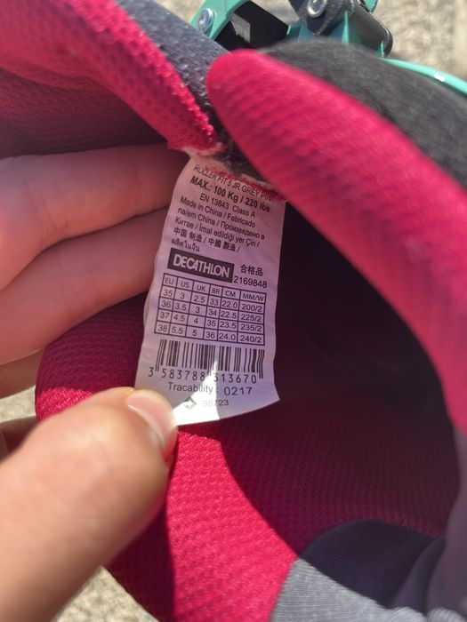 Patins em linha OXELO de tamanho ajustável (35 a 38)