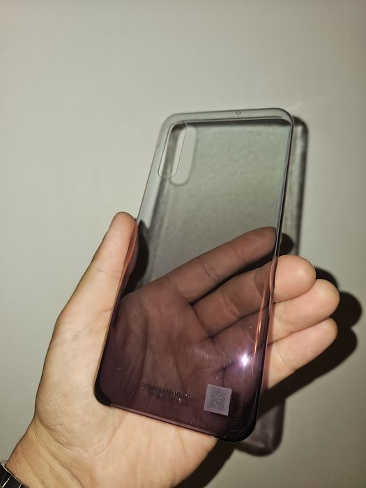 Capa Samsung A50 impecável rosa efeito espelho