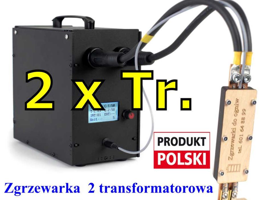Zgrzewarka punktowa do ogniw 2 transformatorowa.