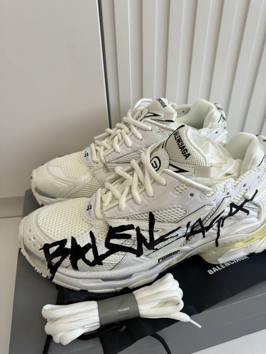 Кроссовки Balenciaga Runners white graffity  41 42 43 44 45