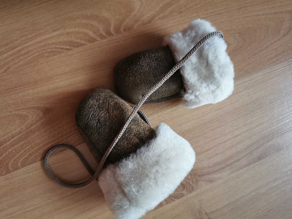 Rękawiczki ocieplane kożuszek