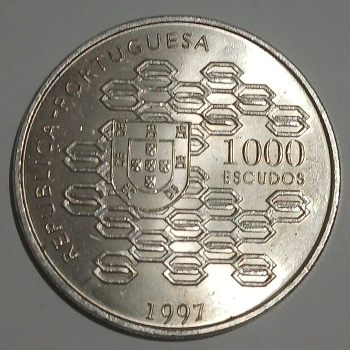 Moedas 1000 escudos portugal prata