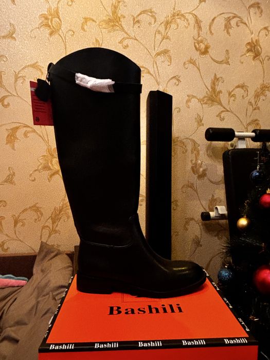 Сапоги в стилі hermes, жокейки шкіряні  38 розмір