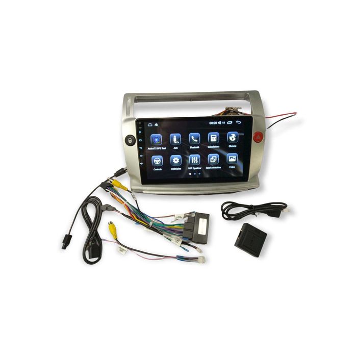 Rádio Citroen C4 - Android 13 – 2 DIN GPS WIFI - Novo Garantia
