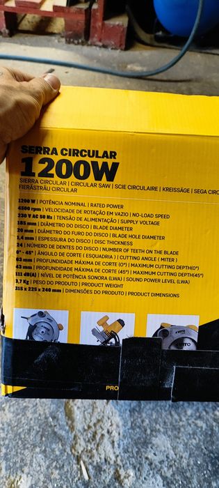 Serra Circular Vito Pro Power 1200w Nova