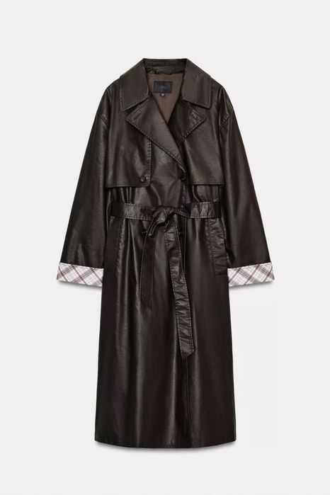Zara M L тренч куртка тепла курточка jacket плащ