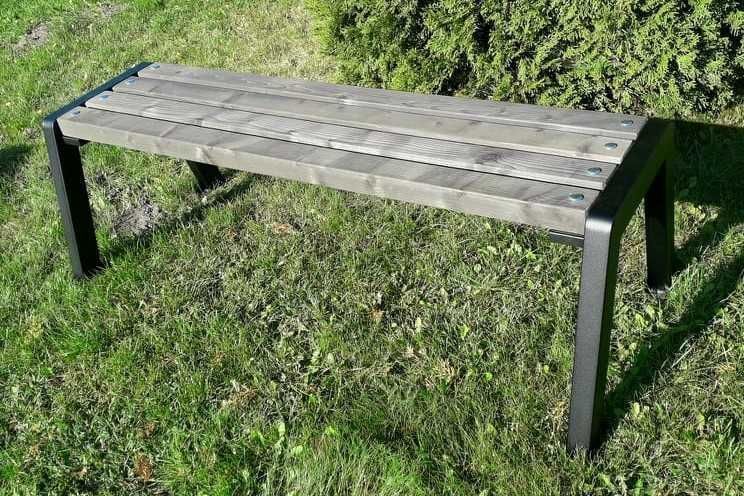 Ławka bez oparcia AMO 150 cm park miasto ogród producent atest