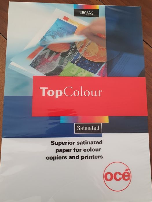 Pacote de papel satinado Océ Top Colour formato A3.