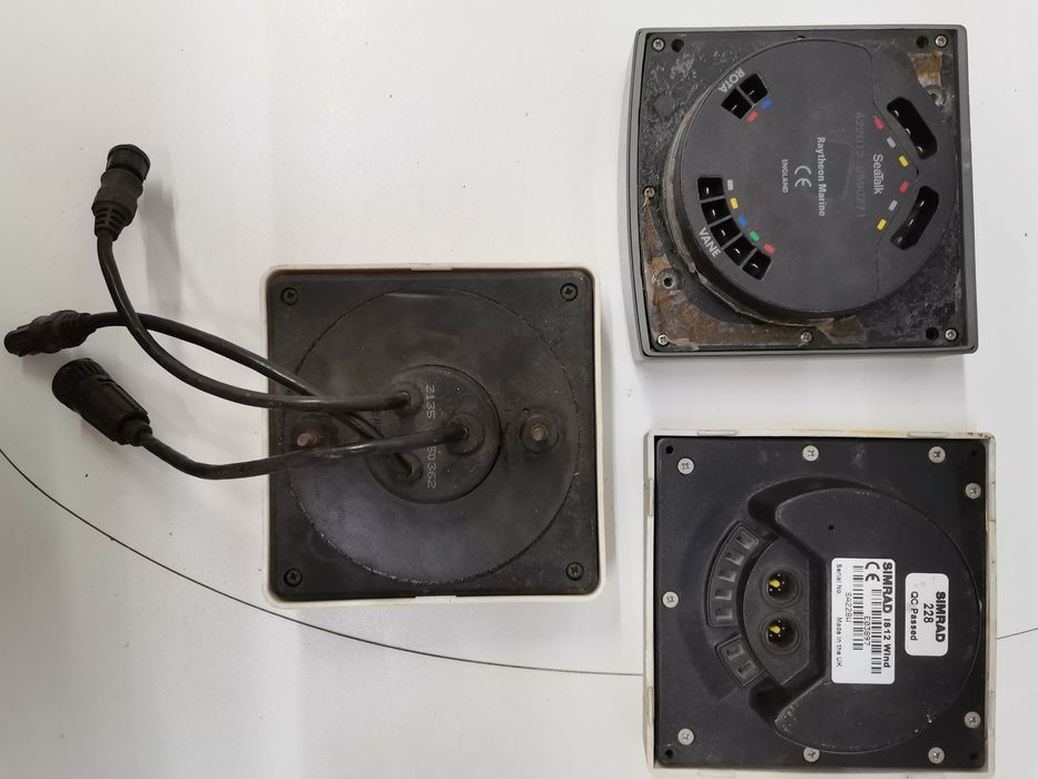 Display anemometro para barcos, velocidade e direção do vento