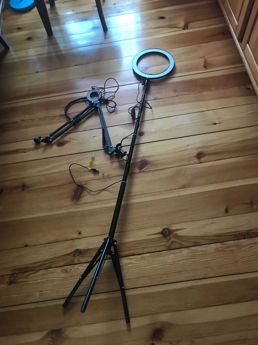 Lampa Ring Led 3 światła + mała GRATIS