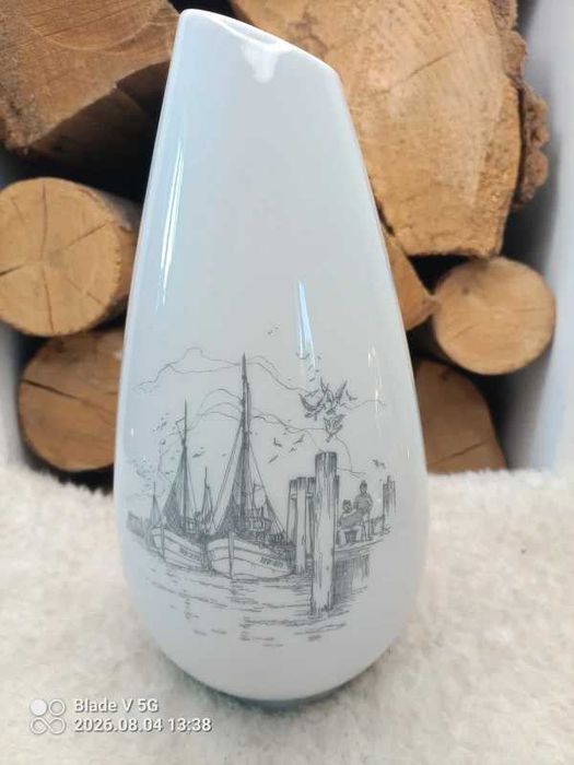 Wazon Rosenthal wysokiej jakości porcelana szkliwiona ciekawy motyw