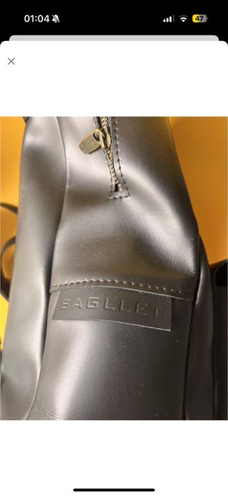 Шкіряний чорний рюкзак Bagllet (Беглет)