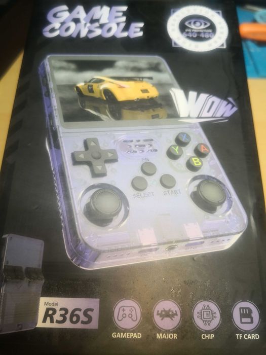 R36S Consola Retro Portátil + Caixa + Cartão 16GB