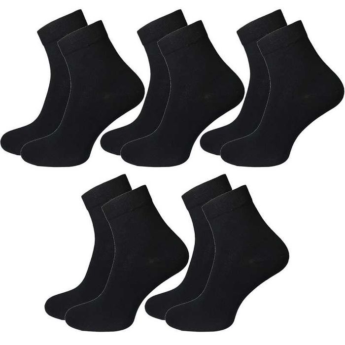 5x SKARPETKI MĘSKIE CZARNE Wysokie Bawełniane 39-43