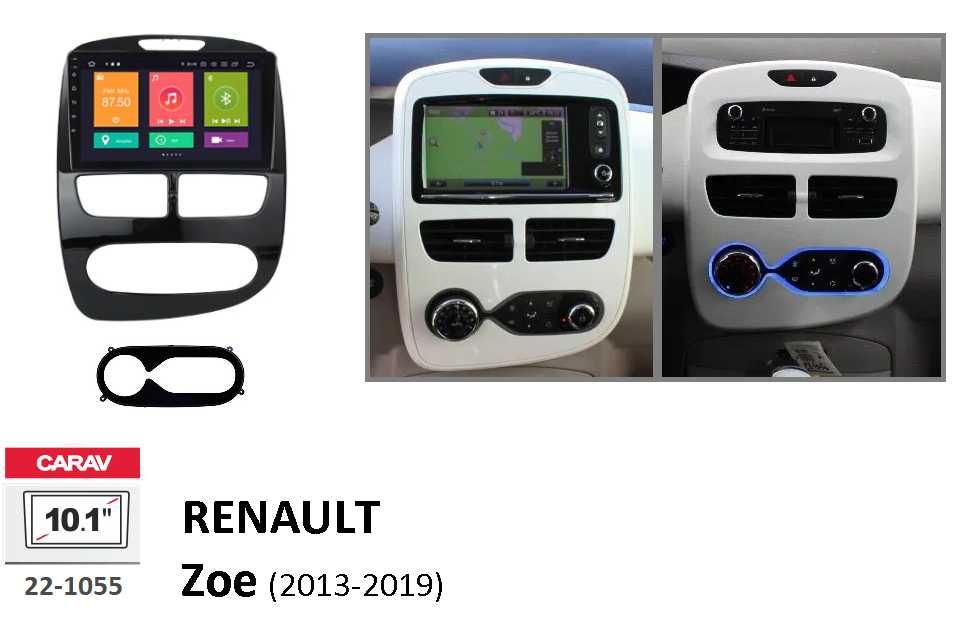 (NOVO) Rádio 2DIN 10.1" • Renault ZOE • (2013 a 2019) • Android 4+64GB