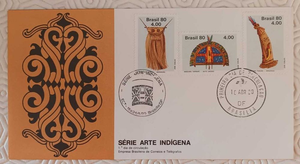 FDC Arte Indígena Máscaras Rituais Brasil