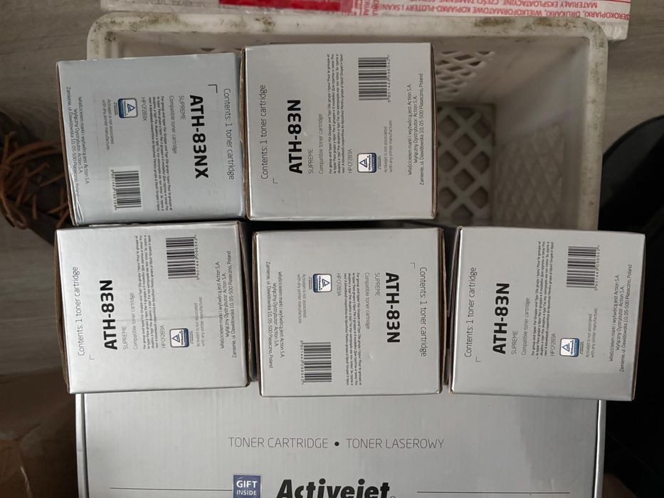 Tonery ActiveJet ATH-83N (5szt) i ATH-81N (2szt) | NOWE