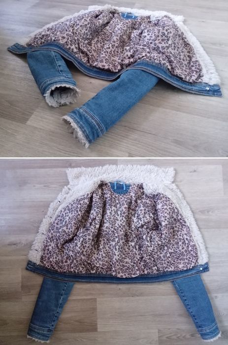 Джинсовая куртка, пиджак джинсовка утепленная с мехом, р S