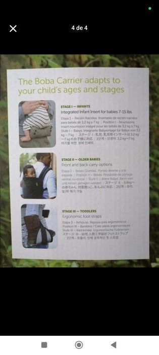 Mochila pra transporte de bebé desde o nascimento