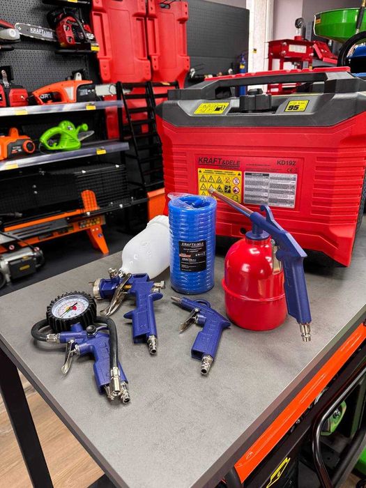 Набір пневмоінструментів для компресора 5 од. Kraft Dele KD410