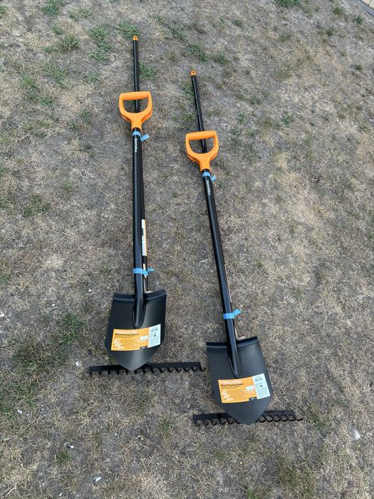 Лопата fiskars solid граблі комплект штикова