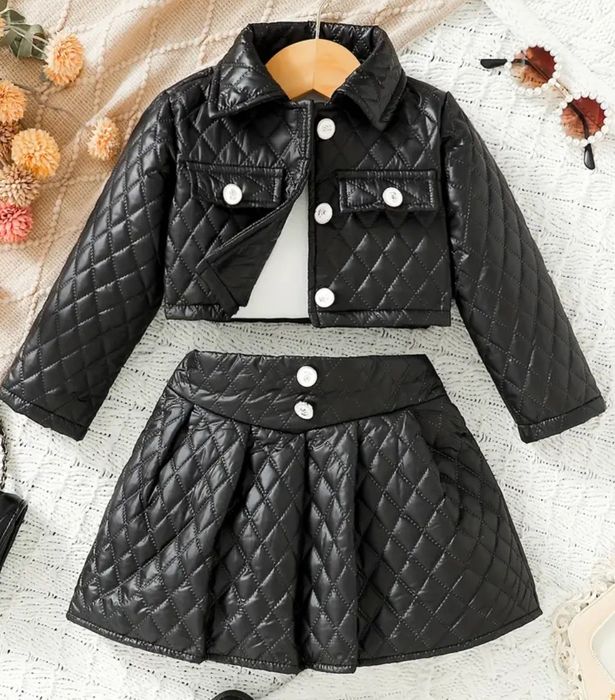 Czarny komplet dla dziewczynki