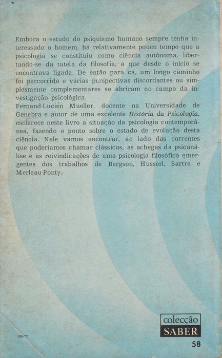 A Psicologia contemporânea