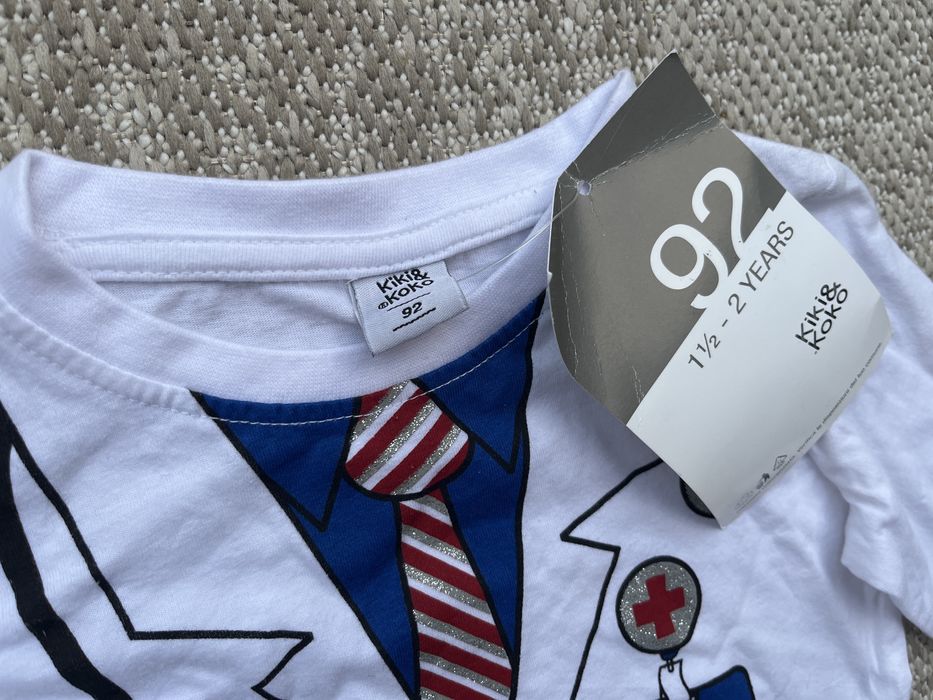 Bluzka rozm. 92 Kiki&koko lekarz biała