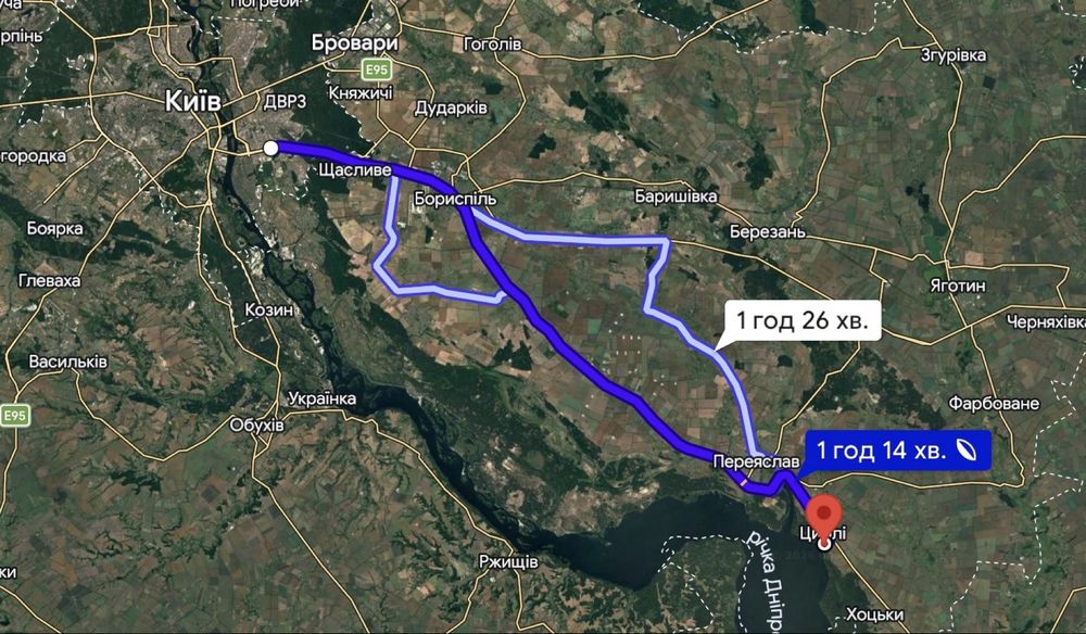 Продаж панорамних  ділянок над Дніпром,село Циблі,від 10 соток до інвестиційного масиву 72 соток