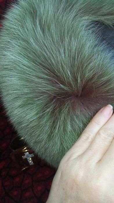 100% мех песца шапка песцовая шапочка шуба куртка дублёнка полушубок