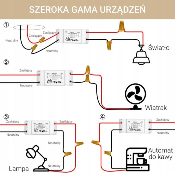 MOES TUYA sterownik włącznik Wi-Fi Smart Switch 16A MS-101