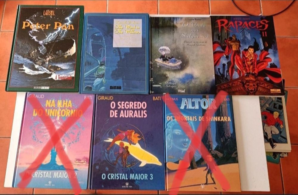 26 Livros BD Vento nos Salgueiros, Em Busca do Pássaro...