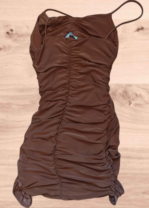 Сукня літня міні з драпіпуванням