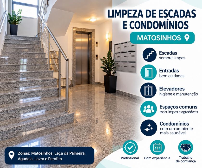 Limpeza de Escadas e Condomínios — Matosinhos»