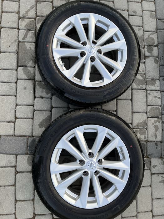 Alufelgi 5x114,3 17 cali Nissan X-trail Qashqai Juke Note czujniki