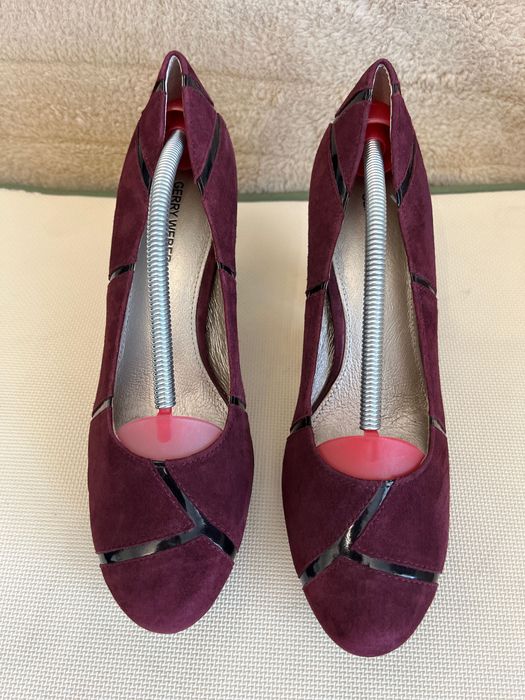 Gerry Weber zamsz bordowy buty damskie 40