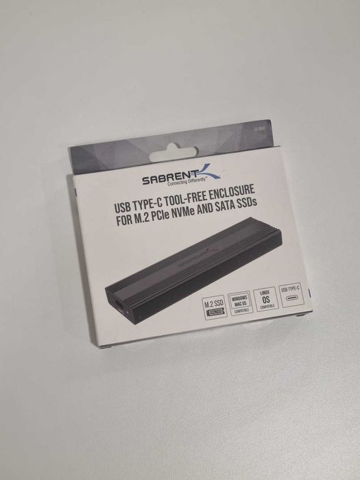 Sabrent USB Type-C para SSD M.2 NVMe e SATA – No tools