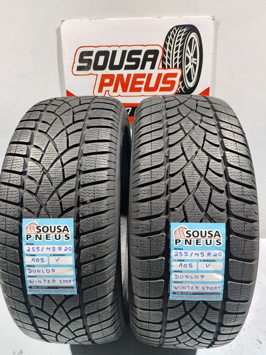 2 pnues semi novos 255-45 R20 Dunlop - Oferta dos portes