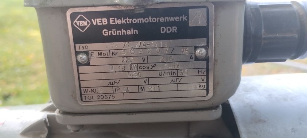Silnik jednofazowy 0,18kw indukcyjny