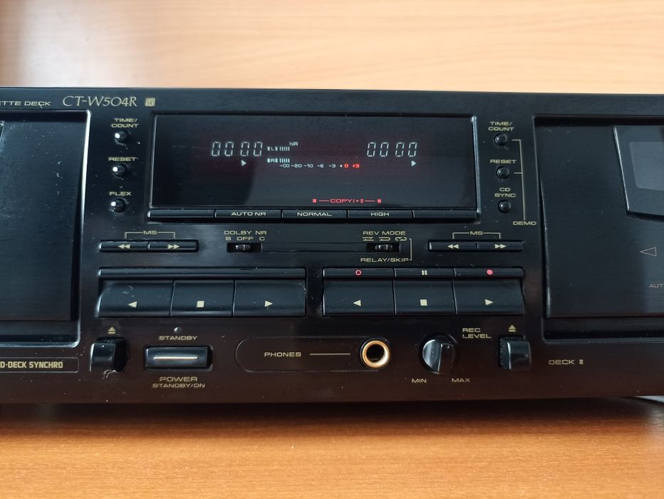 Leitor gravador cassettes Pioneer - ct w504r