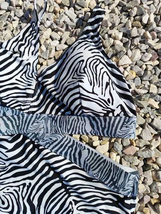 Jednoczęściowy strój bikini zebra River Island 46 3XL