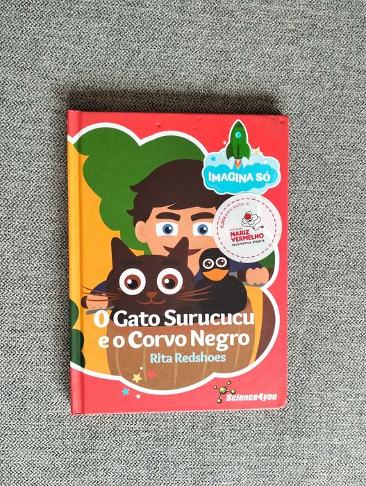 Livro juvenil "O Gato Surucucu e o Corvo Negro" de Rita Redshoes