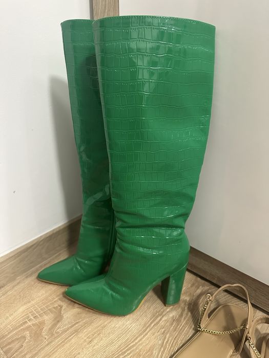 Kozaki wiosenne na słupku 37 skóra węża