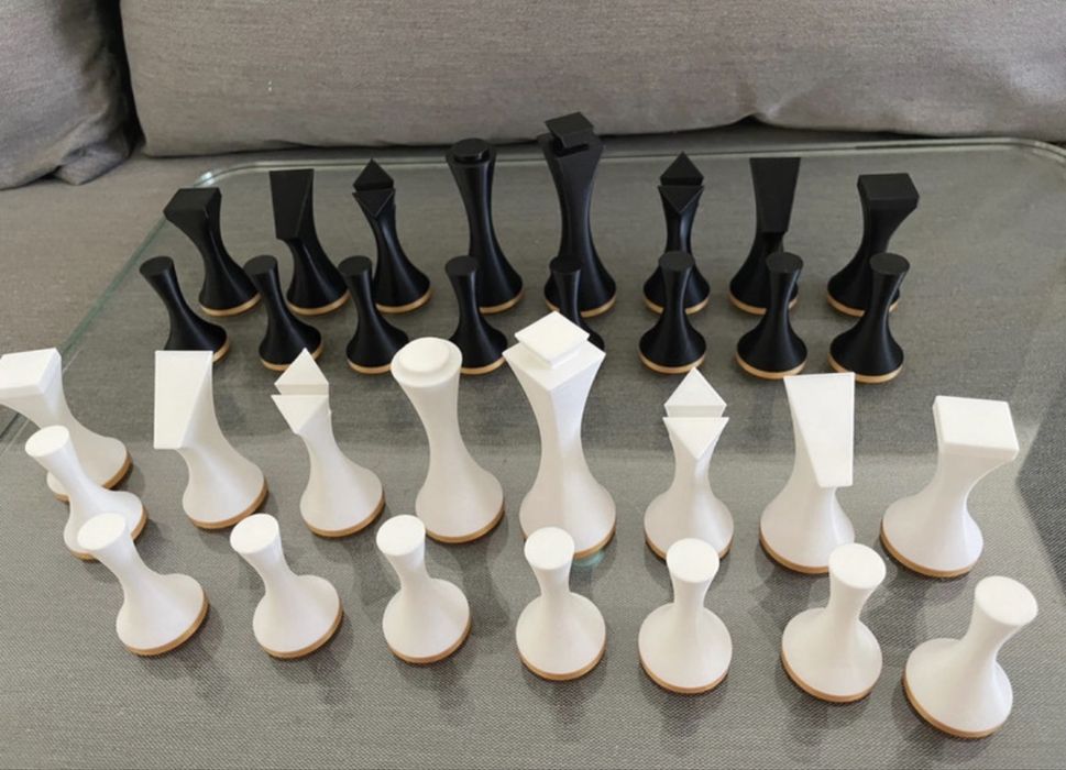 Peças de Xadrez Minimalistas