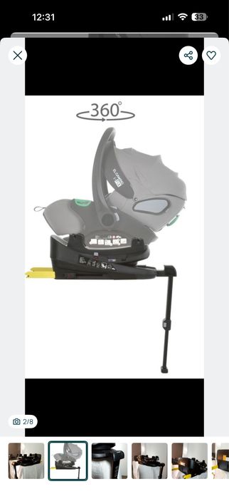 База під автокрісло El Camino ME 1110 i-FIX Base 360