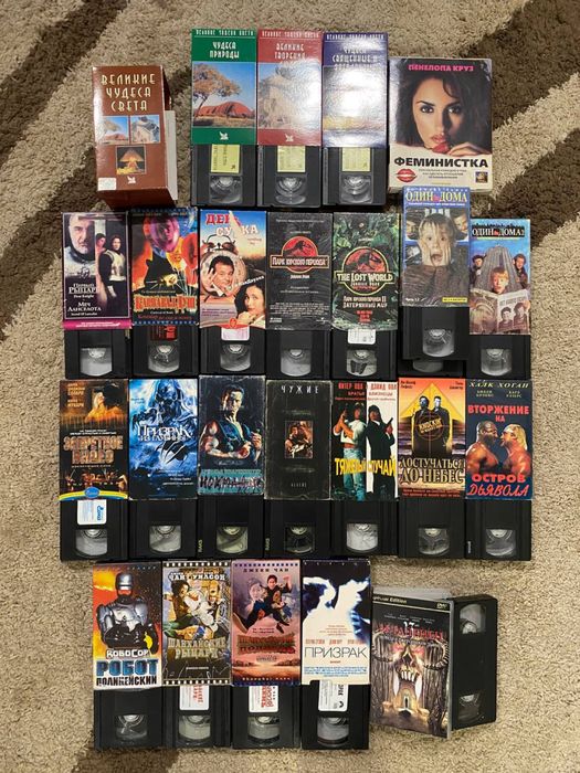 Відеокасети, видеокассеты, VHS