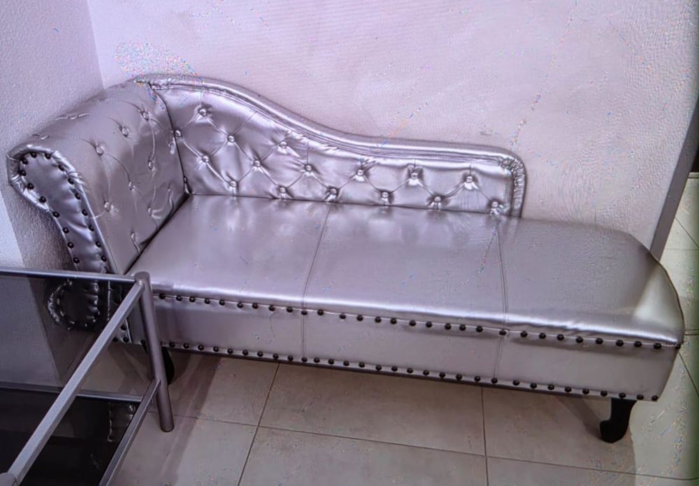Komplet mebli  srebrny  Glamour
