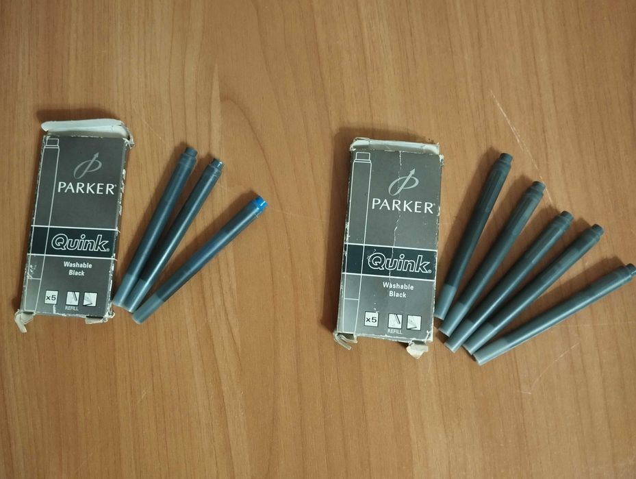 Чорнильні картриджі до перової ручки Parker 8 шт.ціна  за все 230 грн.