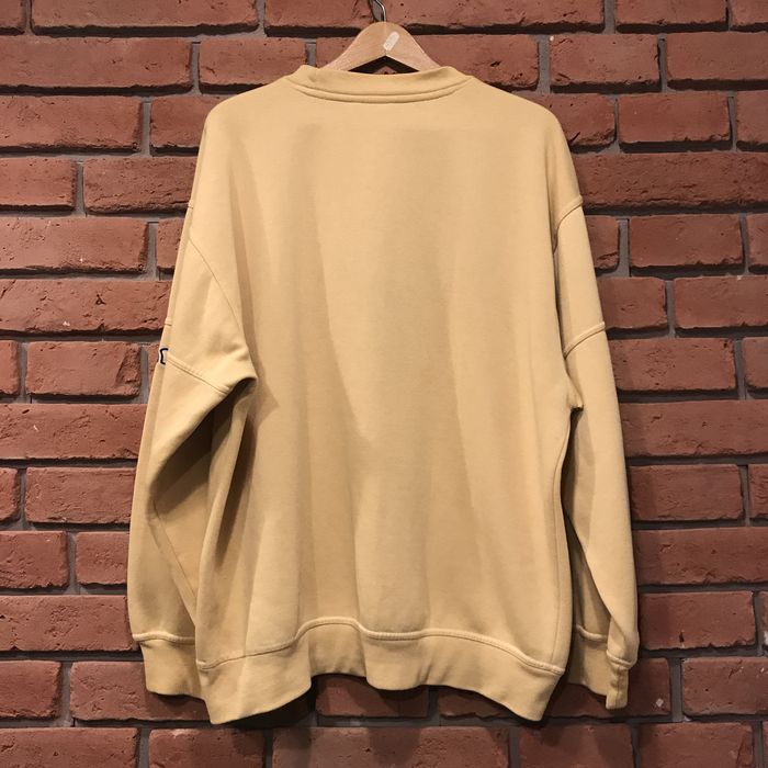Vinatge bluza ellase boxy haft logo oversize unisex żółta pastelowa